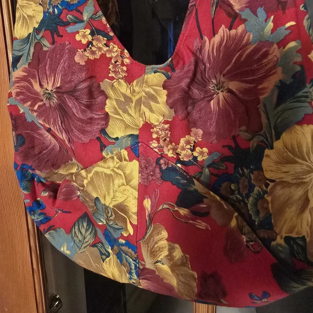 Vintage Handmade Floral Multicolor Women's Bag